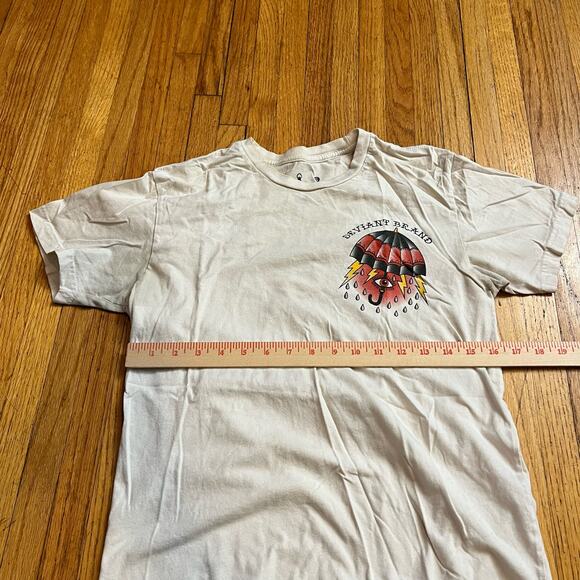 Deviant Shirt Mens Small Retro The Only Way Out is Through Umbrella - Picture 6 of 7